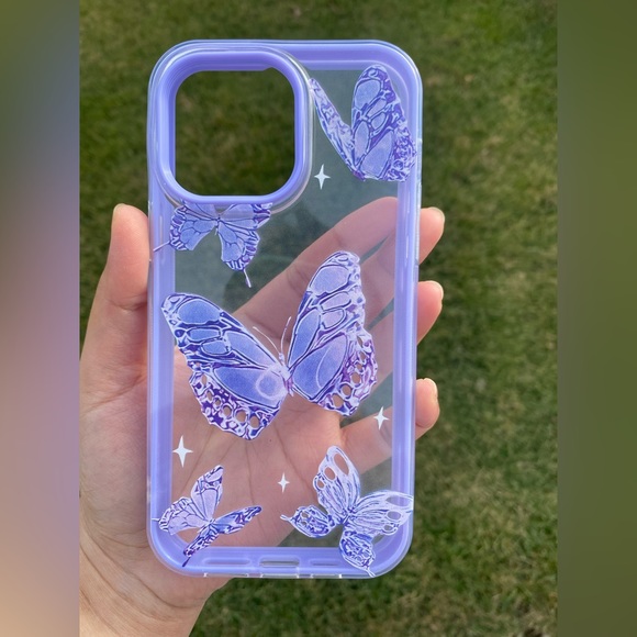 Butterfly printed iphone 14 pro Max case - Picture 4 of 10